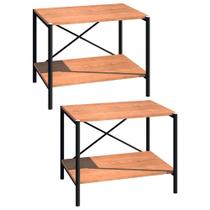 Kit 2 Sapateiras Multiuso Hall de Entrada 60cm 2 Prateleiras Padova Demolição/Preto - Artefamol Kit 2 Sapateiras Multiuso Hall de Entrada 60cm 2 Prateleiras Padova Demolição/Preto - Artefamol