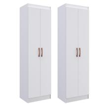 Kit 2 Sapateiras Multiuso Lavanderia Organização 4 Prateleiras Branco Megasul Kit 2 Sapateiras Multiuso Lavanderia Organização 4 Prateleiras Branco Megasul