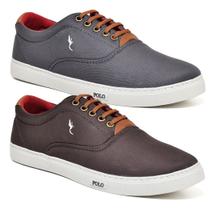 Kit 2 Sapatenis Casual Masculino Esporte Fino Elegante