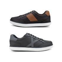 Kit 2 Sapatenis Casual Urban Masculino Com Cadarço Elástico - Starfox