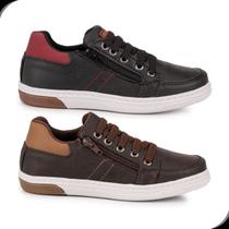 Kit 2 Sapatenis Masculino Infantil Meninos Kids Tenis Casual Escolar