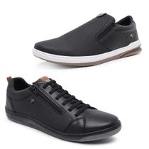 Kit 2 Sapatênis Tênis Urban Casual e SlipOn Ajuste Elástico Kit 2 Sapatênis Tênis Urban Casual e SlipOn Ajuste Elástico