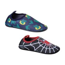 Kit 2 Sapatilha infantil meninos aquatica antiderrapante piscina, calçado infantil antiderrapante, seguro, macio e confortável Kit 2 Sapatilha infantil meninos aquatica antiderrapante piscina, calçado infantil antiderrapante, seguro, macio e confortável