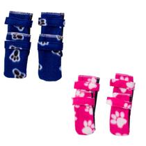 Kit 2 Sapatos Para Cachorro - Azul E Rosa M