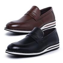 Kit 2 Sapatos Social Casual Masculino Premium Oxford Super Confortável