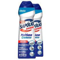 Kit 2 Sapolio Radium Cremoso Clássico Grande 450ml Cada Kit 2 Sapolio Radium Cremoso Clássico Grande 450ml Cada