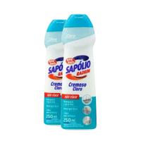 Kit 2 Sapólio Radium Cremoso Com Cloro Não Risca 250ml Cada