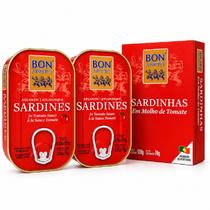 Kit 2 Sardinha Portuguesa em Tomate BON APPETIT 120g Kit 2 Sardinha Portuguesa em Tomate BON APPETIT 120g