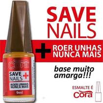 Kit 2 Save Nails Roer Unhas Nunca Mais 9ml - Cora