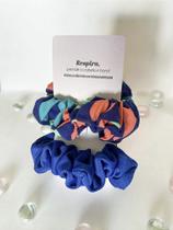 Kit 2 Scrunchies Elasticos Cabelo - Fitness