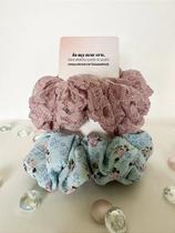 Kit 2 Scrunchies Elasticos Cabelo - Romântica Kit 2 Scrunchies Elasticos Cabelo - Romântica