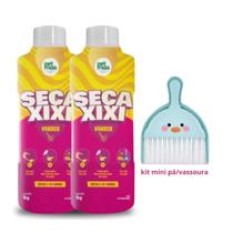 Kit 2 Seca Xixi Varrer 1kg Petmais Mini Pá E Vassoura