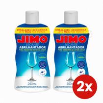 Kit 2 Secante Abrilhantador Jimo 250ml para Máquina de Lavar Louça Secagem Rápida e Brilhando