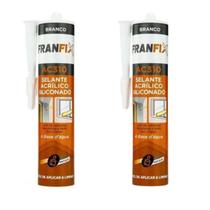 Kit 2 Selante Acrílico Base De Água Franfix Silicone Branco 500g Franfix Kit 2 Selante Acrílico Base De Água Franfix Silicone Branco 500g Franfix