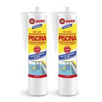 Kit 2 Selante Ms 426 Hard Piscina Cor Branco Tubo 440g