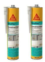 Kit 2 Selante Poliuretano Sikaflex Construction+ Cinza Top