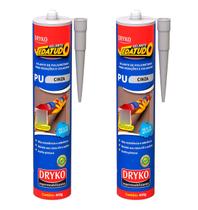 Kit 2 Selante PU40 Cinza 400g Vedatudo Dryko