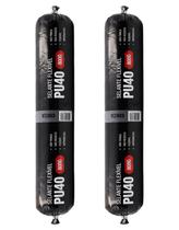 Kit 2 Selante Sache PU 40 Selante de Poliuretano Cola Adesivo Vedante 800g Cinza Cibra Flex