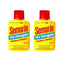 Kit 2 Semorin Tira Ferrugem 50ml Tira Mancha de Ferrugem