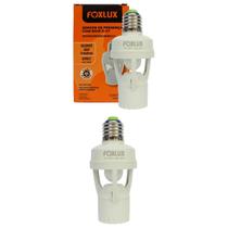 Kit 2 Sensor de Presença Com Base E-27 Bivolt Foxlux