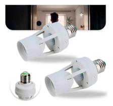 Kit 2 Sensor De Presença Com Fotocélula Bocal E27 Kit 2 Sensor De Presença Com Fotocélula Bocal E27