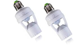 Kit 2 Sensor De Presença Lâmpada Soquete E27 Com Fotocélula Kit 2 Sensor De Presença Lâmpada Soquete E27 Com Fotocélula