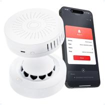 Kit 2 Sensor Detector Alarme Fumaça E Gás Inteligente Alarme