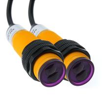 Kit 2 Sensor Proximidade Fotoelétrico Difuso Energético Pnp 3 Fios Dc 636v