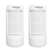 Kit 2 Sensores Alarme Infra Pet 35 Kg Interno Intelbras IVP 5002 PET