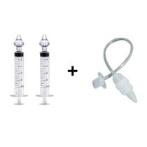 Kit 2 Seringas + 1 Sugador Nasal Lavagem E Limpeza Nasal Para Bebês Kit 2 Seringas + 1 Sugador Nasal Lavagem E Limpeza Nasal Para Bebês