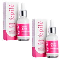 Kit 2 Sérum Facial 4 Em 1 Rosa Mosqueta 30Ml - Epilê Kit 2 Sérum Facial 4 Em 1 Rosa Mosqueta 30Ml - Epilê