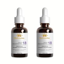 Kit 2 Sérum Facial com Resveratrol e Niacinamida AntiIdade e Antirrugas Tecnologia Nano Bioflorattus Kit 2 Sérum Facial com Resveratrol e Niacinamida AntiIdade e Antirrugas Tecnologia Nano Bioflorattus
