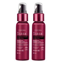 Kit 2 Sérum Hot Eudora Cauterização dos Fios Auto Aquecimento Therapy 60ml Siàge