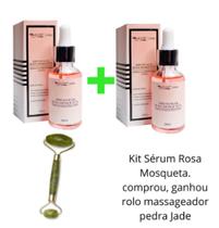Kit: 2 Séruns Rosa Mosqueta + Rolinho de Jade