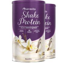 Kit 2 Shake Protein - Sanavita - Baunilha - 450g