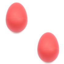 Kit 2 Shaker ovo plastico chocalho VERMELHO egg