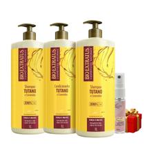 Kit 2 Shampoo 1 Condicionador 1L Tutano Bio Extratus + Presente Lourre 15ml Kit 2 Shampoo 1 Condicionador 1L Tutano Bio Extratus + Presente Lourre 15ml