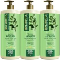 kit 2 Shampoo 1 Condicionador Antiqueda Jaborandi 1 L Bio Extratus