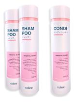 Kit 2 Shampoo 1 Condicionador Coline Oriental Blend Umeboshi