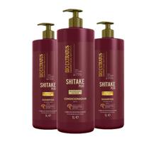 Kit 2 Shampoo 1 Condicionador limpeza Nutritiva Shitake 1 L Bio Extratus