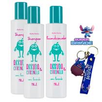Kit 2 Shampoo + 1 Recondicionador Contra Piolhos + Chaveiro