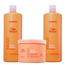 Kit 2 Shampoo 1L + Mascara de Tratamento Wella Invigo Nutri Enrich 500ml