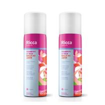 Kit 2 Shampoo a Seco Maçã do Amor 50ml Compacto Antioleosidade Ricca