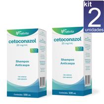 kit 2 Shampoo Anticaspa 2% 100ml Nativita - Dermatite Seborreia e Anticaspa forte