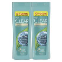 Kit 2 Shampoo Anticaspa Clear Detox Diário Leve 400ml Pague 330ml