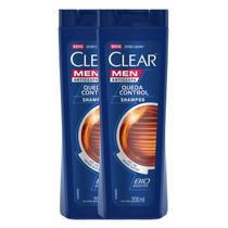 Kit 2 Shampoo Anticaspa Queda Control Clear Men 200ml