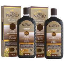 Kit 2 Shampoo Antiqueda Antigrisalho 415mL - Tio Nacho Kit 2 Shampoo Antiqueda Antigrisalho 415mL - Tio Nacho