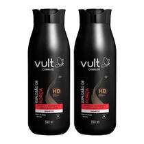 Kit 2 Shampoo Antiqueda para Crescimento Cabelos Explosão de Força 350ml Vult