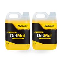 Kit 2 Shampoo Automotivo Detmol Limpeza Pesada Sandet 5l