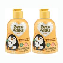 Kit 2 Shampoo Baby Bebê Suave Hipoalergênico Zero Dois 250ml